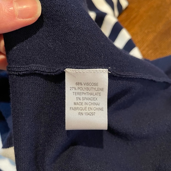 Milly Striped Elbow Sleeve Midi Dress - Picture 8 of 10